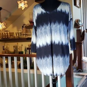 Paolino Womans Shades Of Blue Tunic